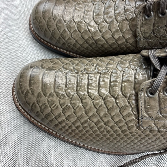 Stacy Adams Madison Gray Anaconda Print Plain Toe Oxford Size 10 main image 5